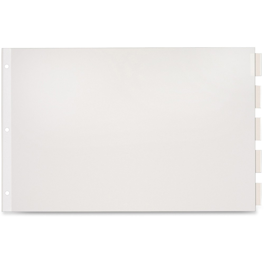 Cardinal CRD84812 Paper Insertable Dividers 11x17 5-Tab White