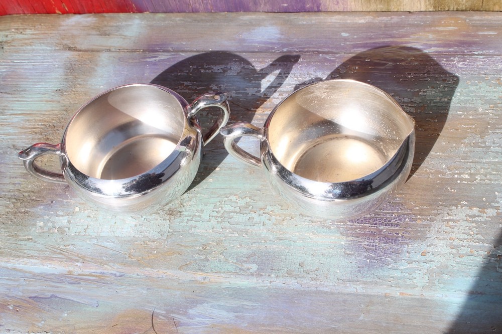 Silverplate Cream & Sugar Set