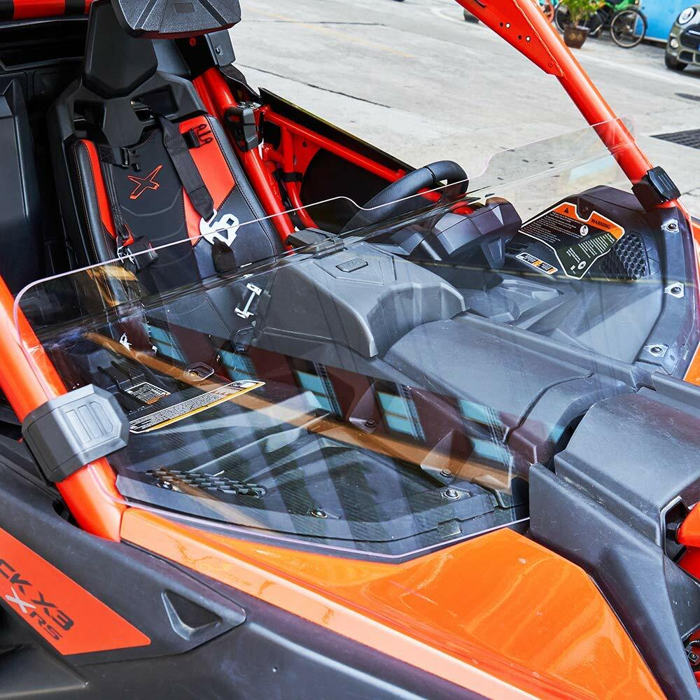 UTV Half Front Windshield Windscreen For Can Am Maverick X3 Turbo R MAX 2017-24