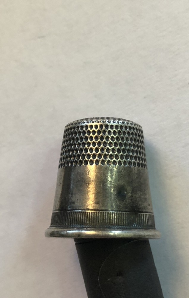 Vintage Sterling Silver Thimble Size 9