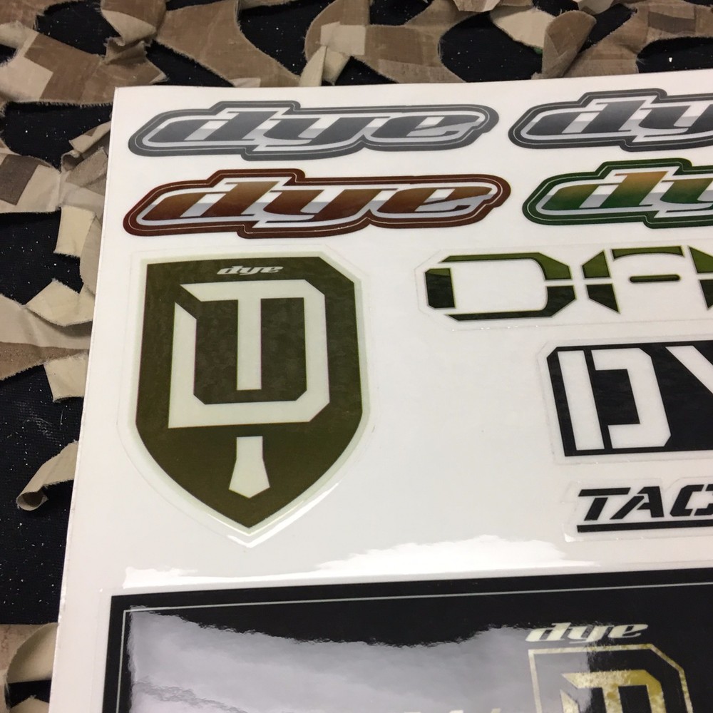 NEW Dye Paintball 2014 Tactical Sticker Sheet