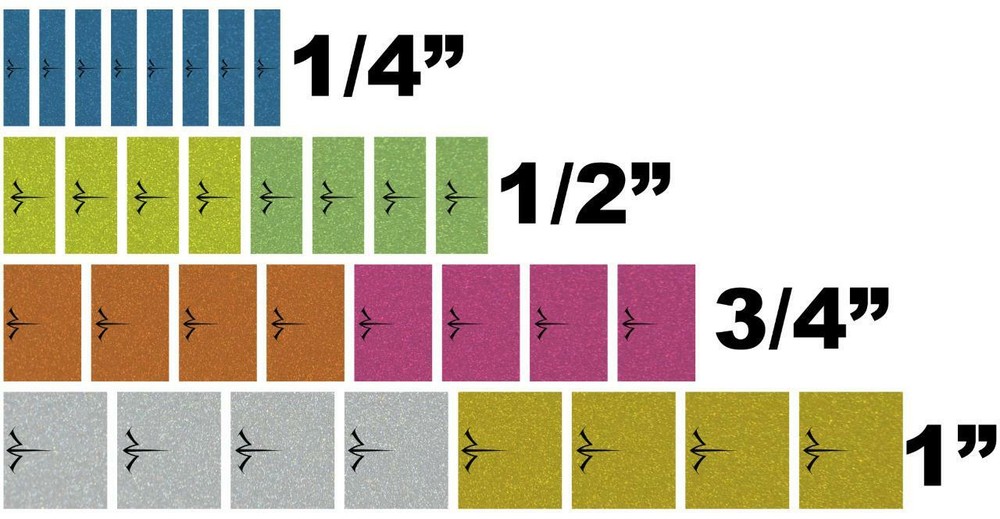 White Water Archery Reflective Solid Color Tracers Variety Pack Arrow Wraps 32Pc