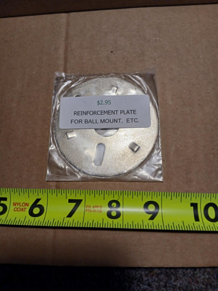 WORKMAN REPLACEMENT PLATE FOR A BALL MOUNT~~NEW!!~~