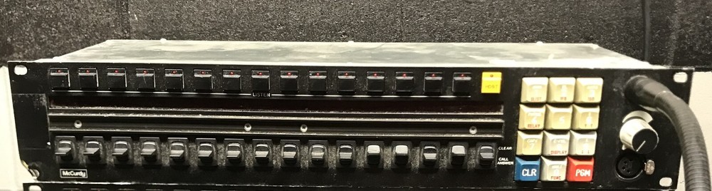 McCurdy IKP-950 Intercom Control Panel with Power Cord and Microphone Attachment