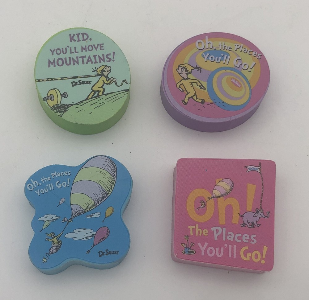 Dr. Seuss Puzzle Erasers lot 4