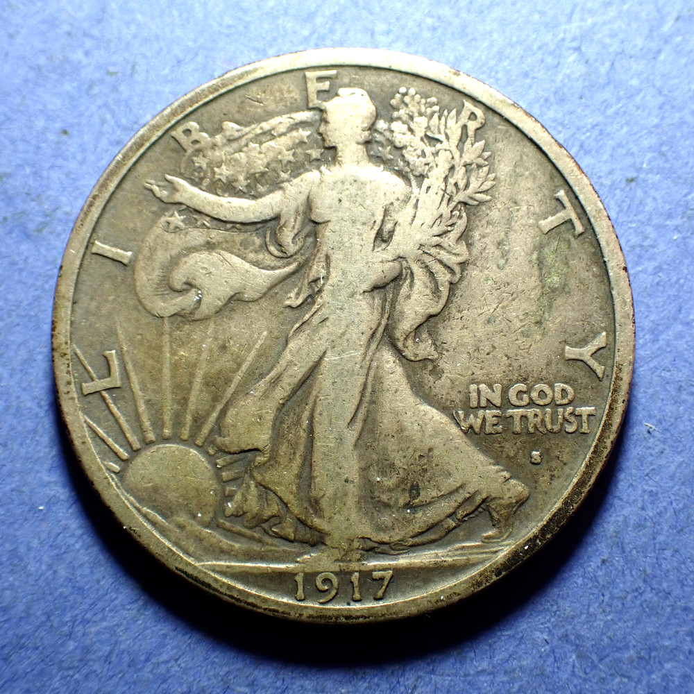 1917-S Obverse Walking Half Dollar  Ch. Fine