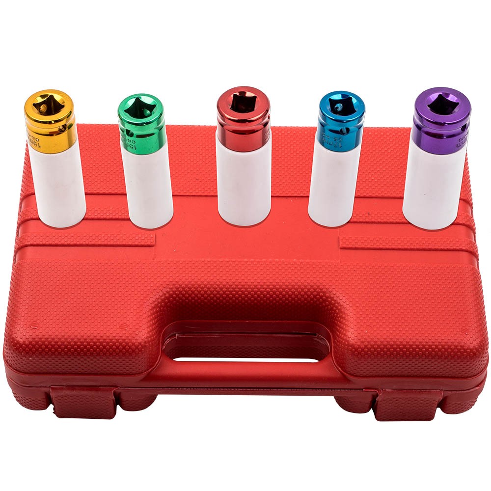 Lug Nut Impact Socket Kit Thin Wall Wheel Protector Socket Kit 1/2 Inch Drive