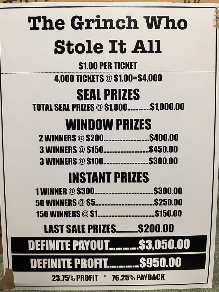 Pull Tab - Chips- Tickets Game- Pick Board - Spring is in the Air