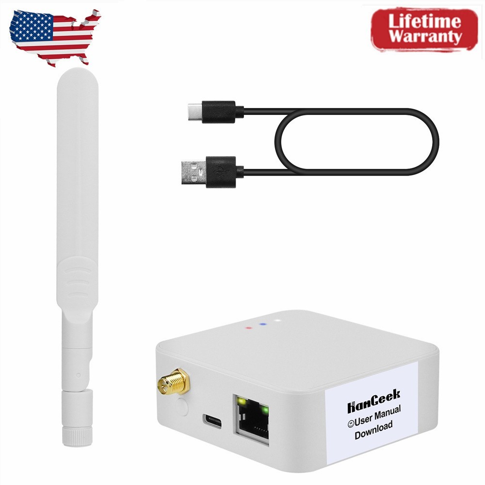 HamGeek HMG-01 Plus POE ZigBee Gateway ZigBee Coordinator with USB Data Cable US