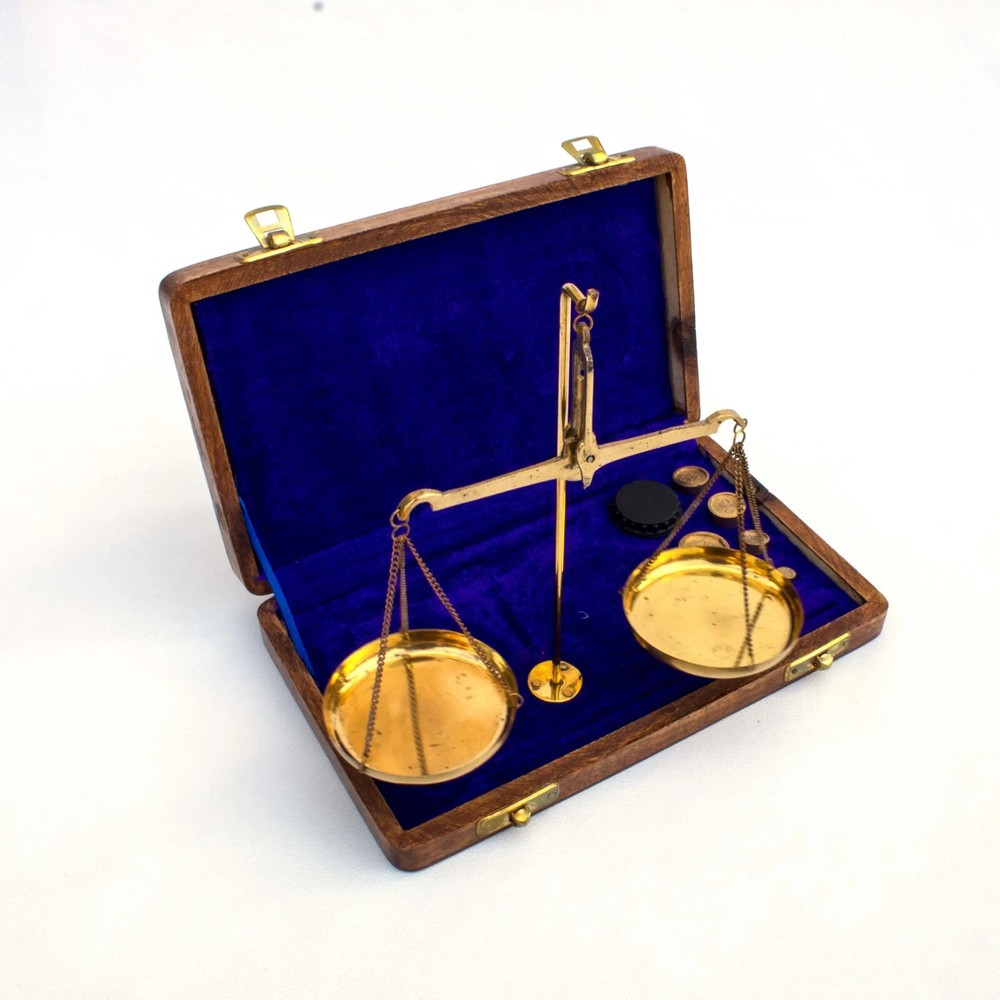 Nautical Decor Gift Small Working Brass Balance Scale