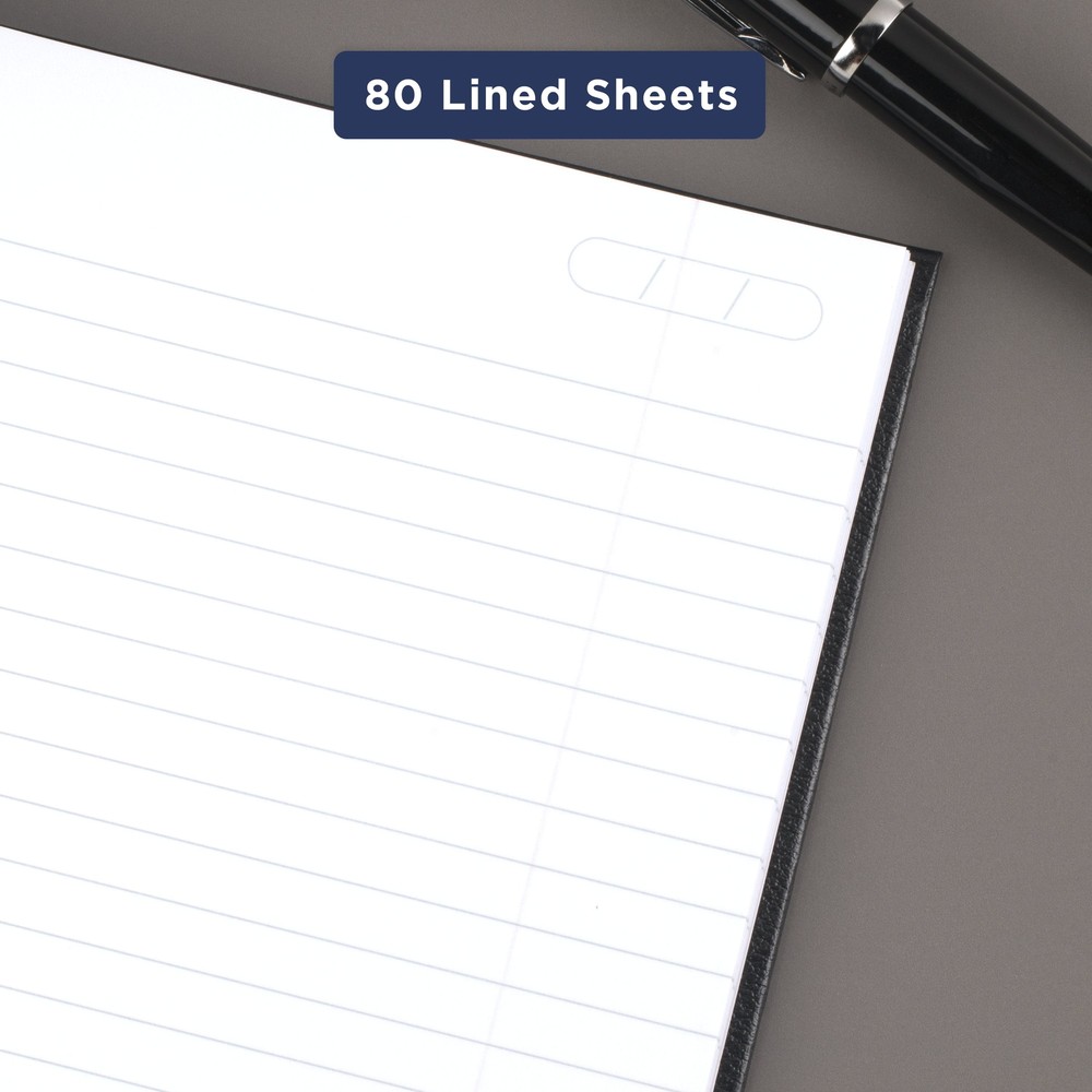 Cambridge Writing Notebook, 5" x 8", Medium, Black, 80 Sheets