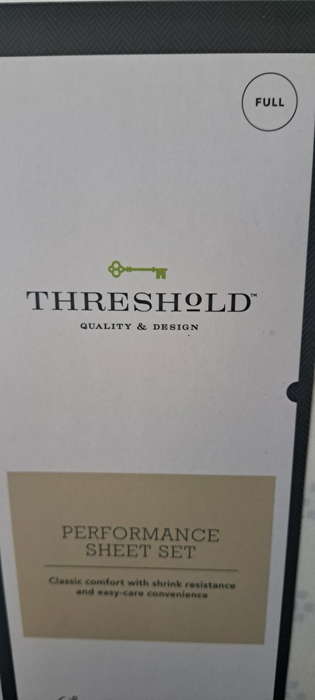 FULL SIZE SHEET SET 400 Thread Count Printed Performance 100% Cotton Threshold!