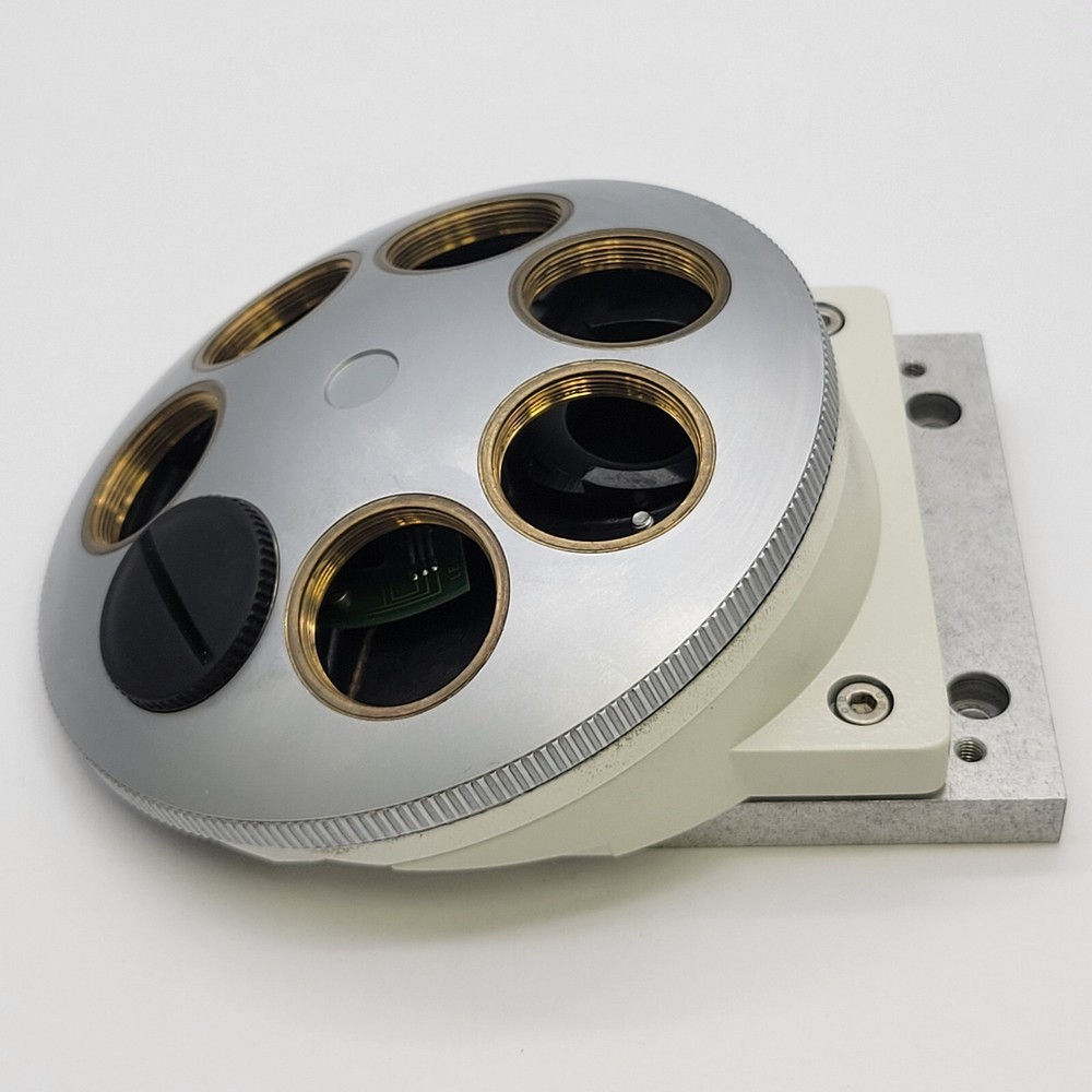 Leitz Leica Microscope DMRBE Coded Nosepiece 7 Position Turret