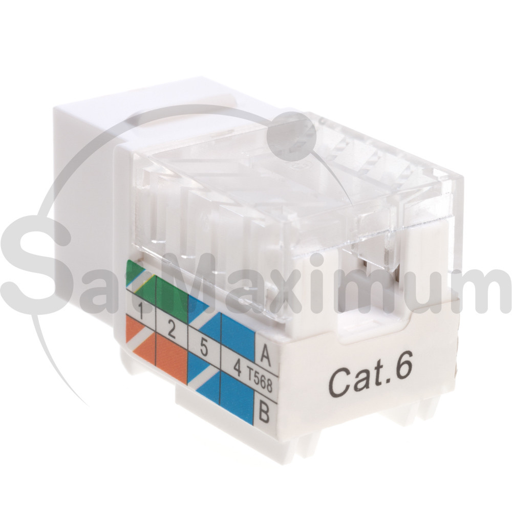 Keystone Jacks Cat5e Cat5 Cat6 Punch Down Jack 45 Degree Network Connector LOT