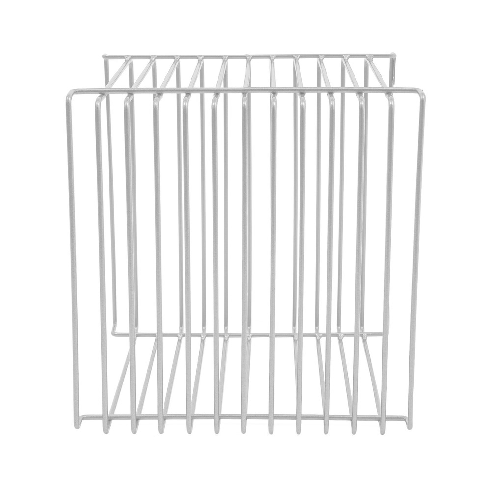 Side Table, Square Geometry Side Table, Linear Metal End Table