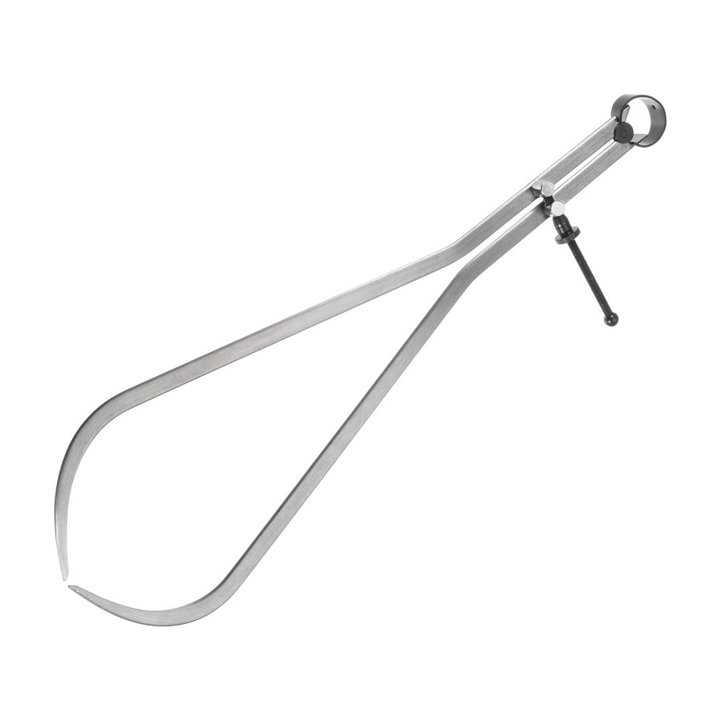 16 Inch Carbon Steel Adjustable Spring Outside Joint Caliper Solid Nut Silver