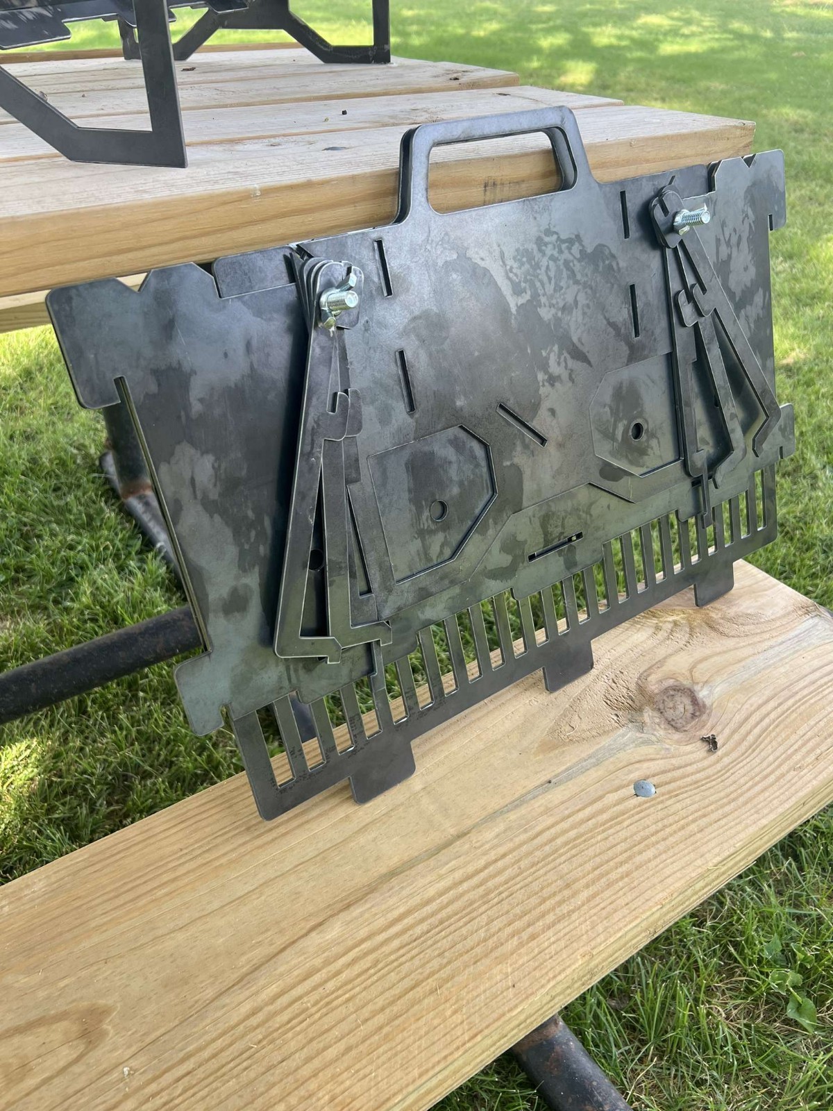 Collapsible Slot Grill 11 Gauge With A Lifted Rack Millscale Free MADE IN THE US