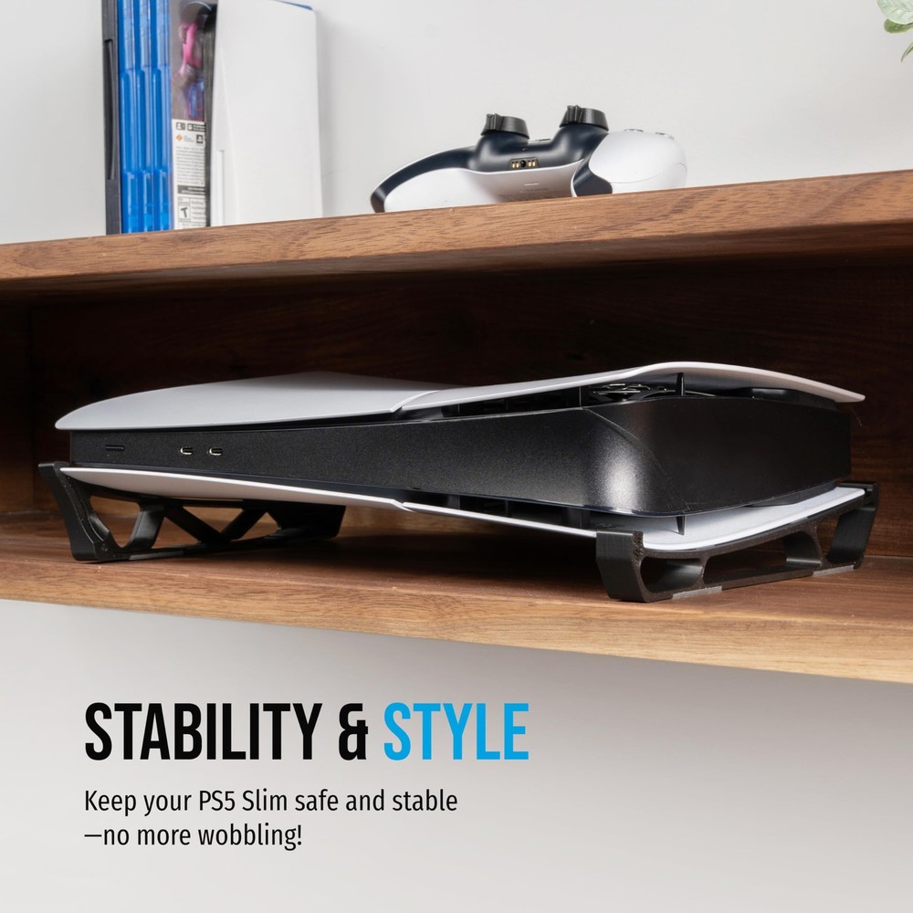 Skates - Horizontal Stand with PS5 Slim (Black)