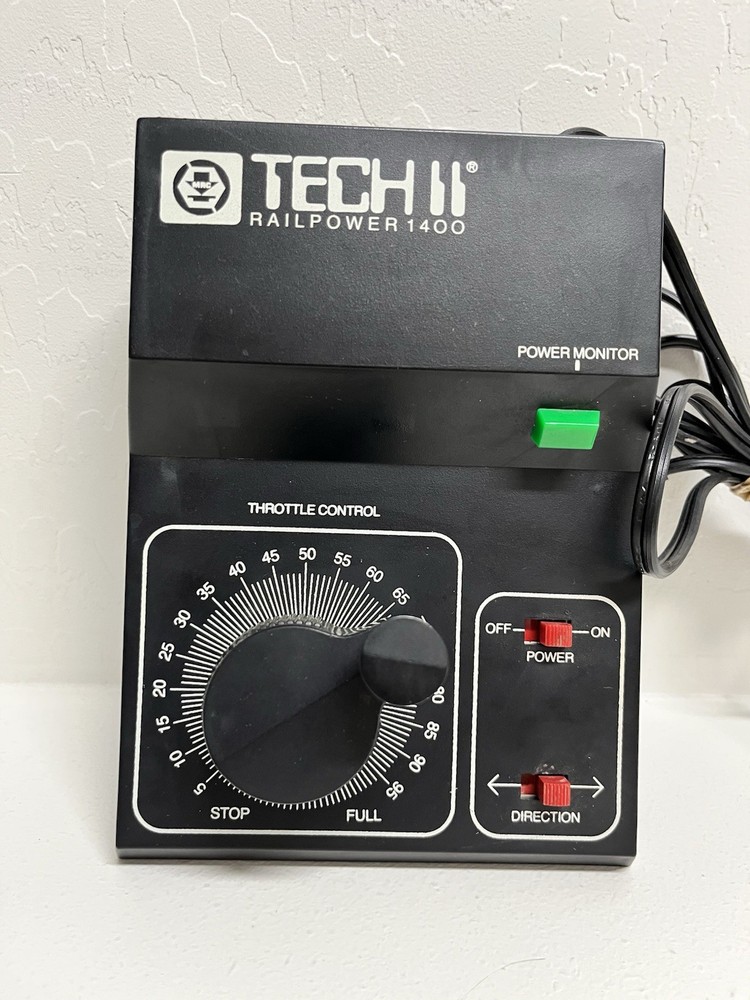 MRC Tech II Rail Power 1400 Model Train Transformer - Clean Tested Condition