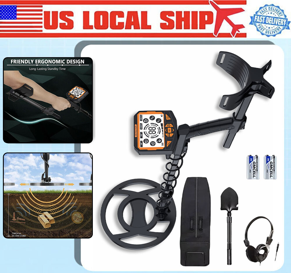 Beginner Metal Detector - Auto Iron Filter,4 Modes,LCD & Audio Alerts