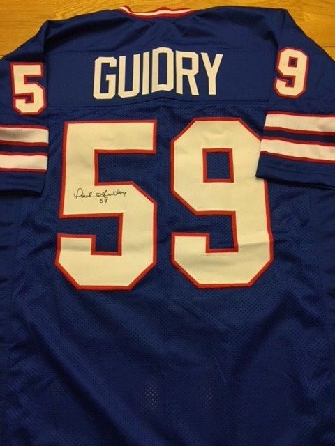 Bills Paul Guidry signed Jersey W/COA