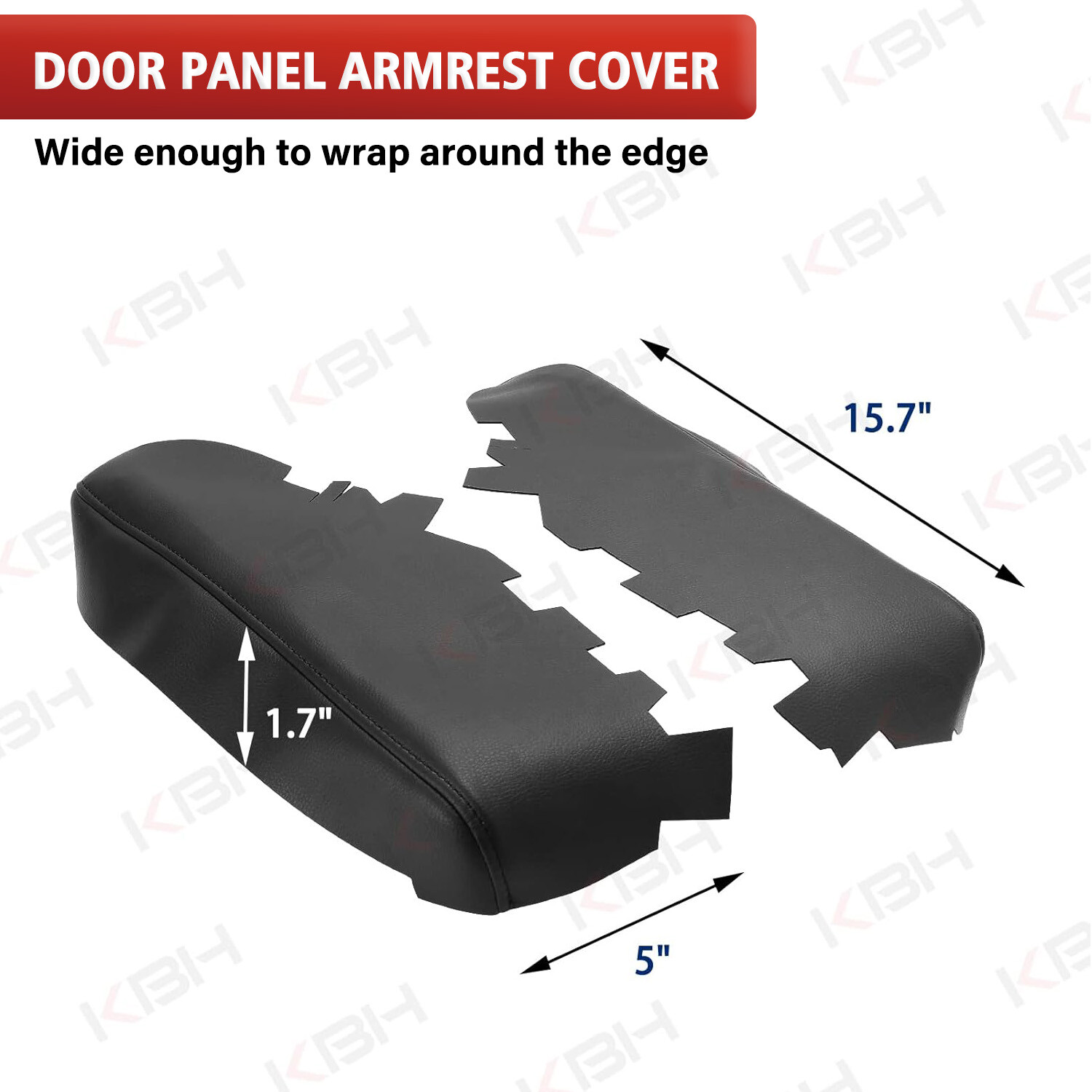Fits 2013-2018 Toyota Avalon Console Lid Armrest & Door Panel Cover Trim Black