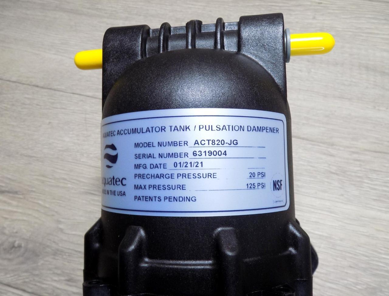 Aquatec ACT820-JG Accumulator Tank/Pulsation Dampener 125PSI