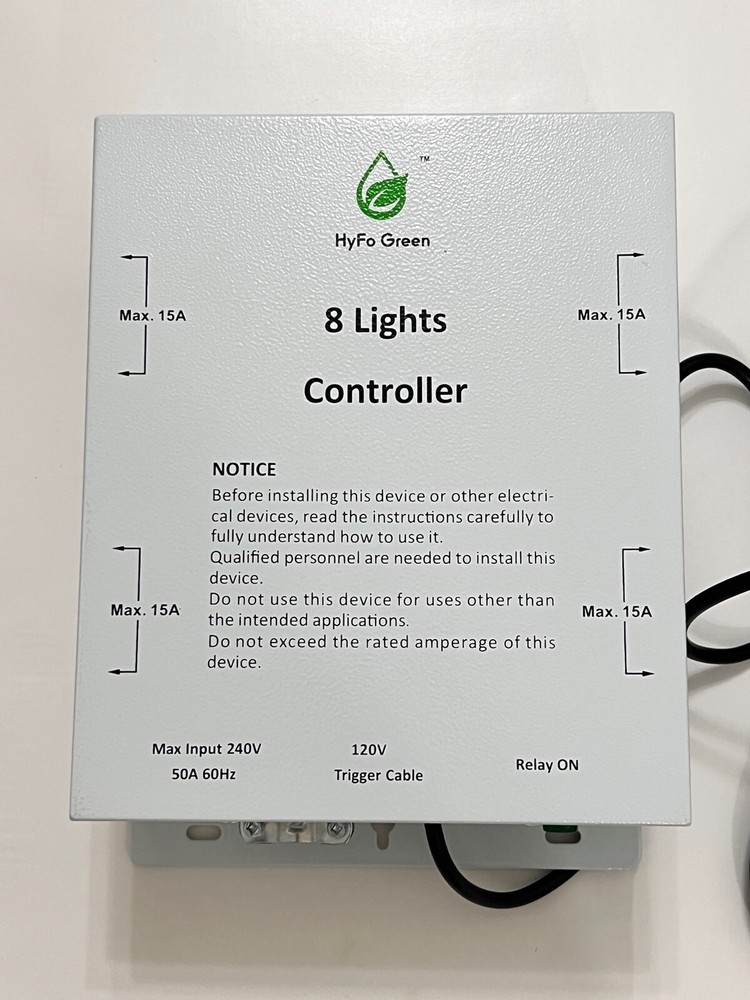 HyFo Green 8 light controller w/trigger cord
