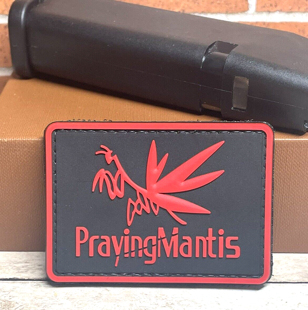 Tactical PVC Patch - Praying Mantis Patch - Morale Gun PrayingMantis Patch