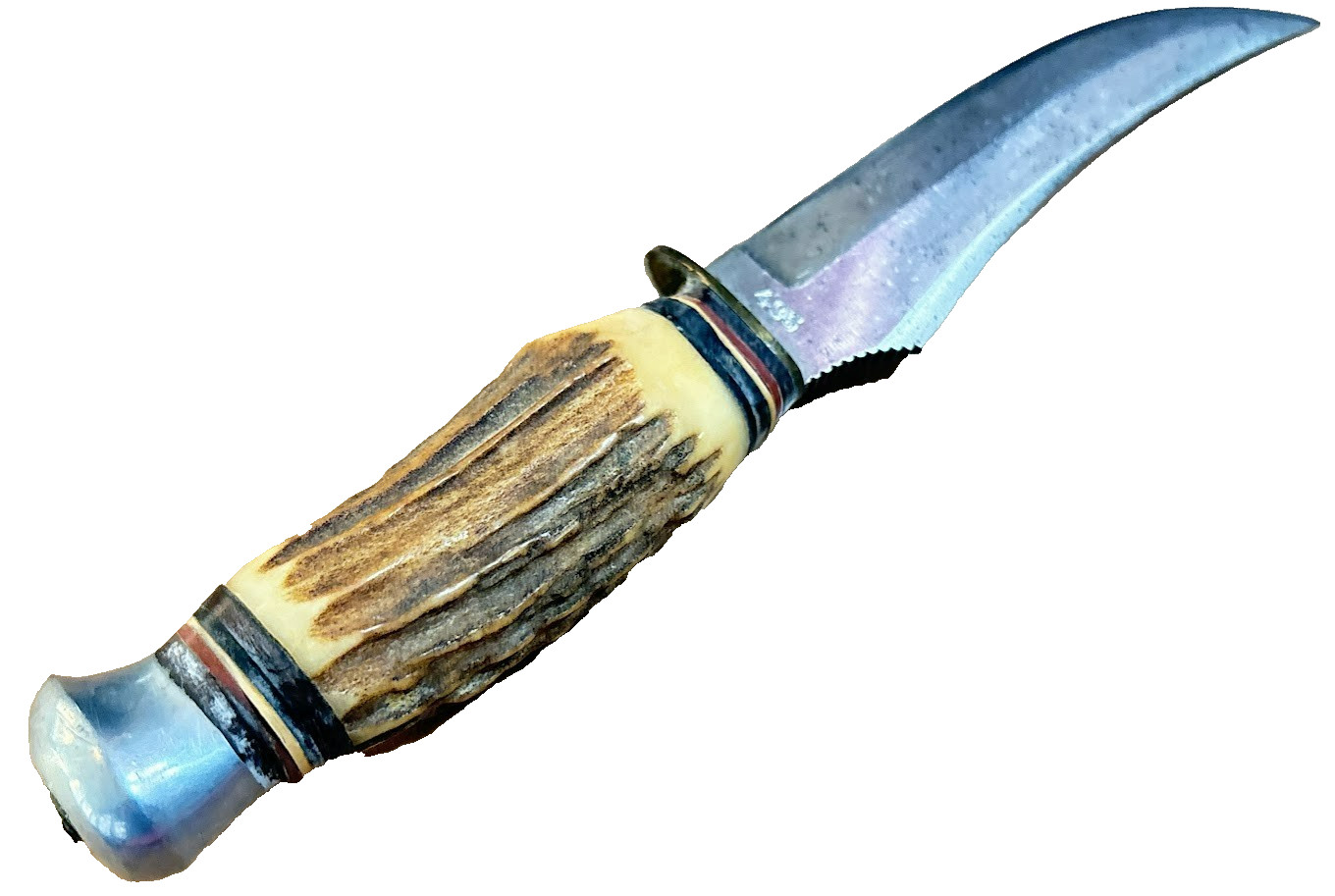 Vintage GERMAN BOWIE KNIFE EDGE BRAND #496 Solingen Germany Antique RARE KNIVES