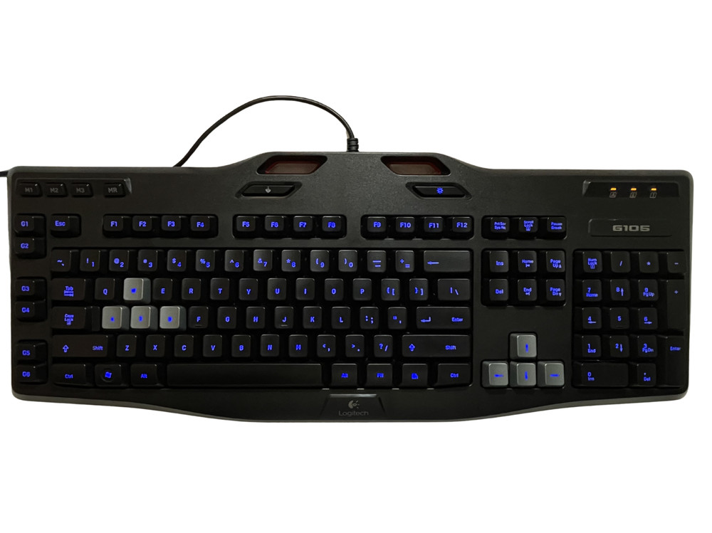 Logitech G105 Wired Gaming Keyboard Programmable G-Keys – Tested Working
