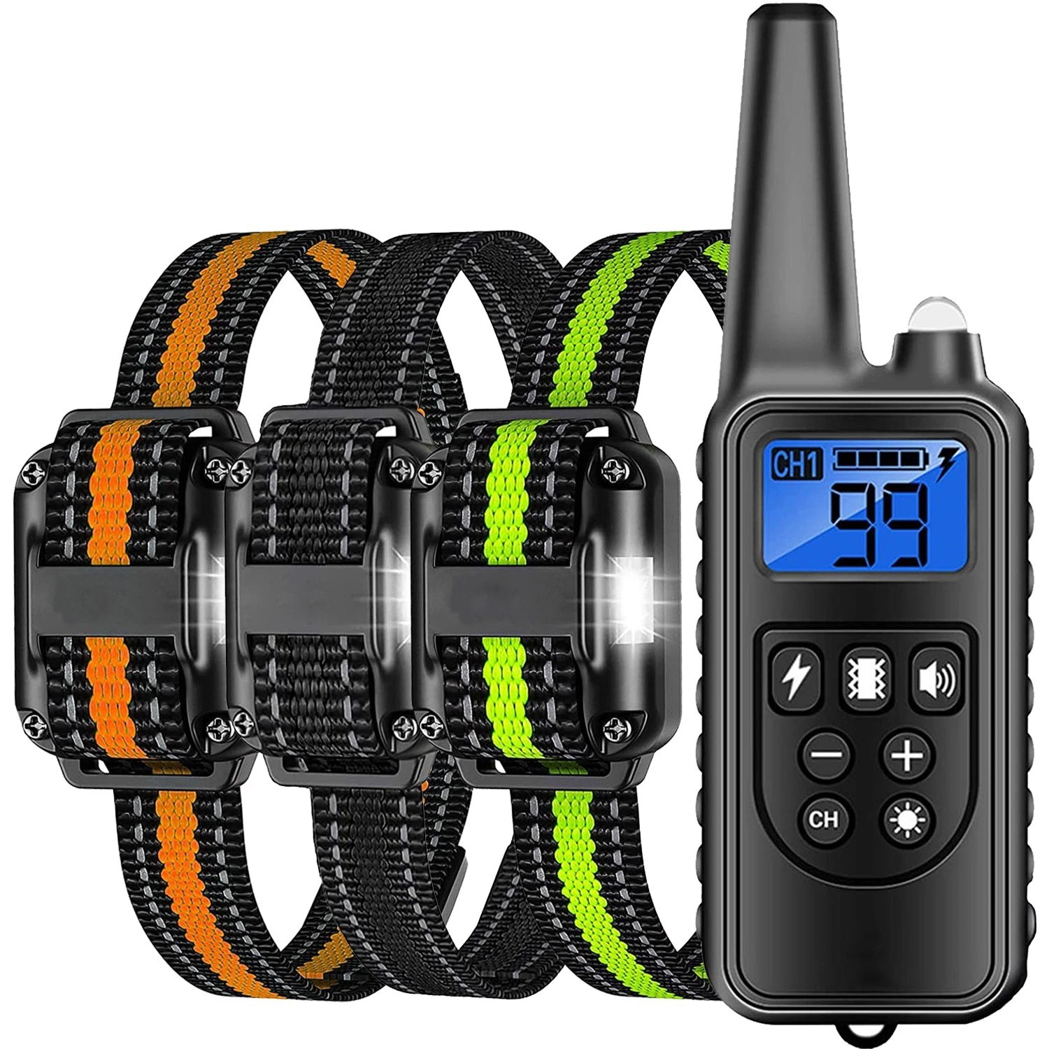 1-3 Dogs Training Collar Remote 4200ft Dog Shock Collar E-Collar Shock For Dog