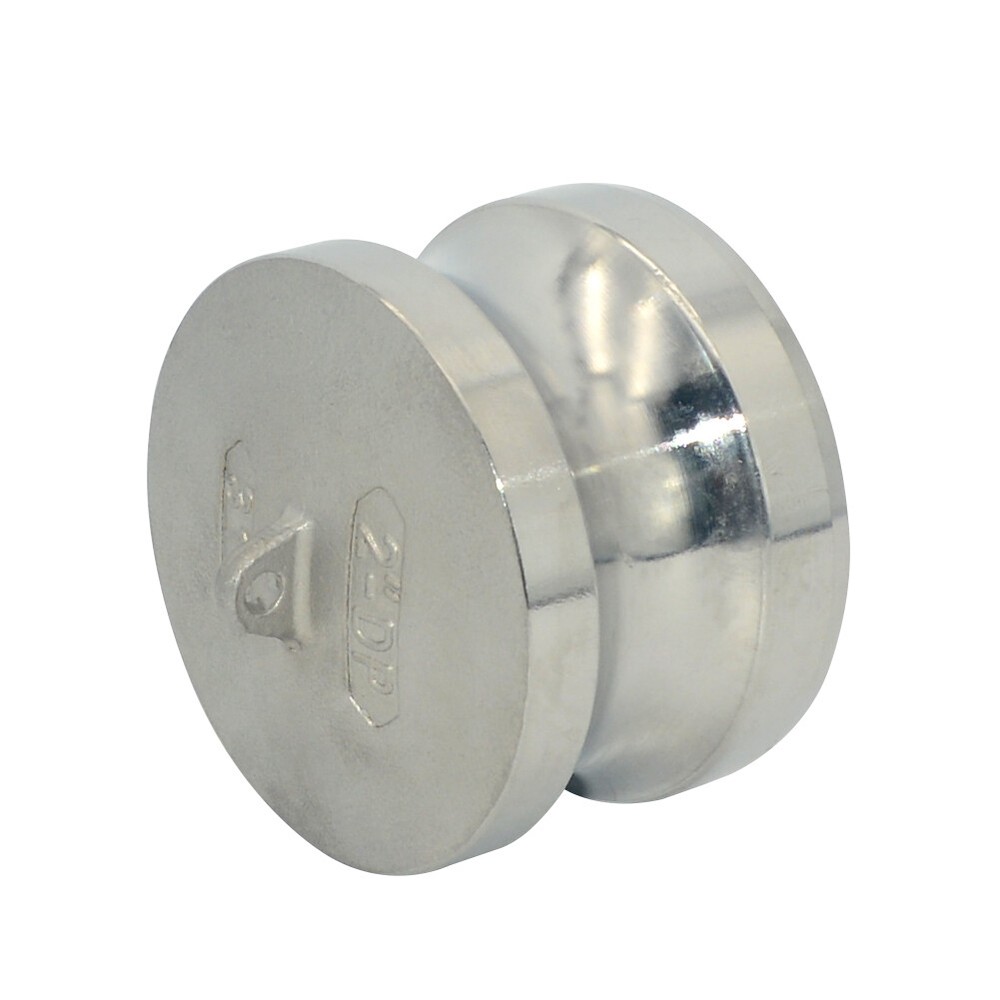 2" 2 in inch Type DP Dust Plug Adapter Hose Fitting Camlock Stainless Steel SS