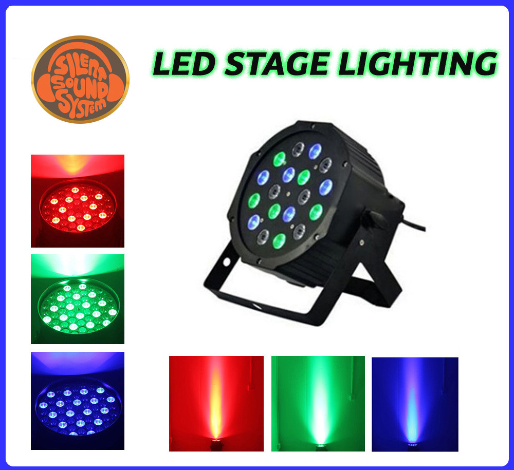 3 Silent Disco Sound System LED Stage Lights Party Lights + Video Tutorial