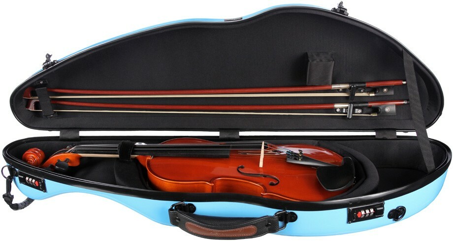 Fiberglass violin case SafeFlight 4/4 M-case Blue Light