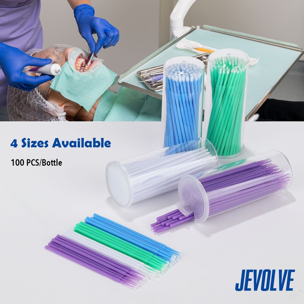 Multi Styles Disposable Dental Pollo Microbrush Applicators Brushes Bendable