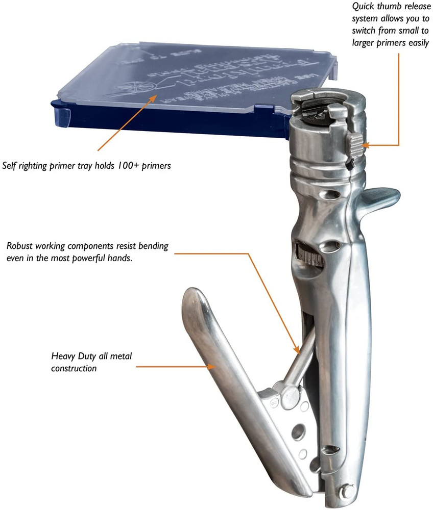 PERFECT Seat Hand Primer Seating Tool Reloading Gun Shell Case Holder Shooting