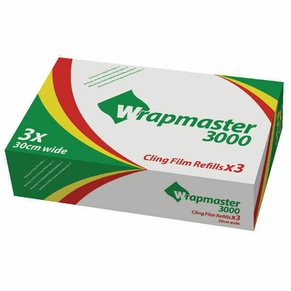 Wrapmaster 1000, 3000, 4500 Cling Film Refill For Multipurpose Wrap (Packs of 3)