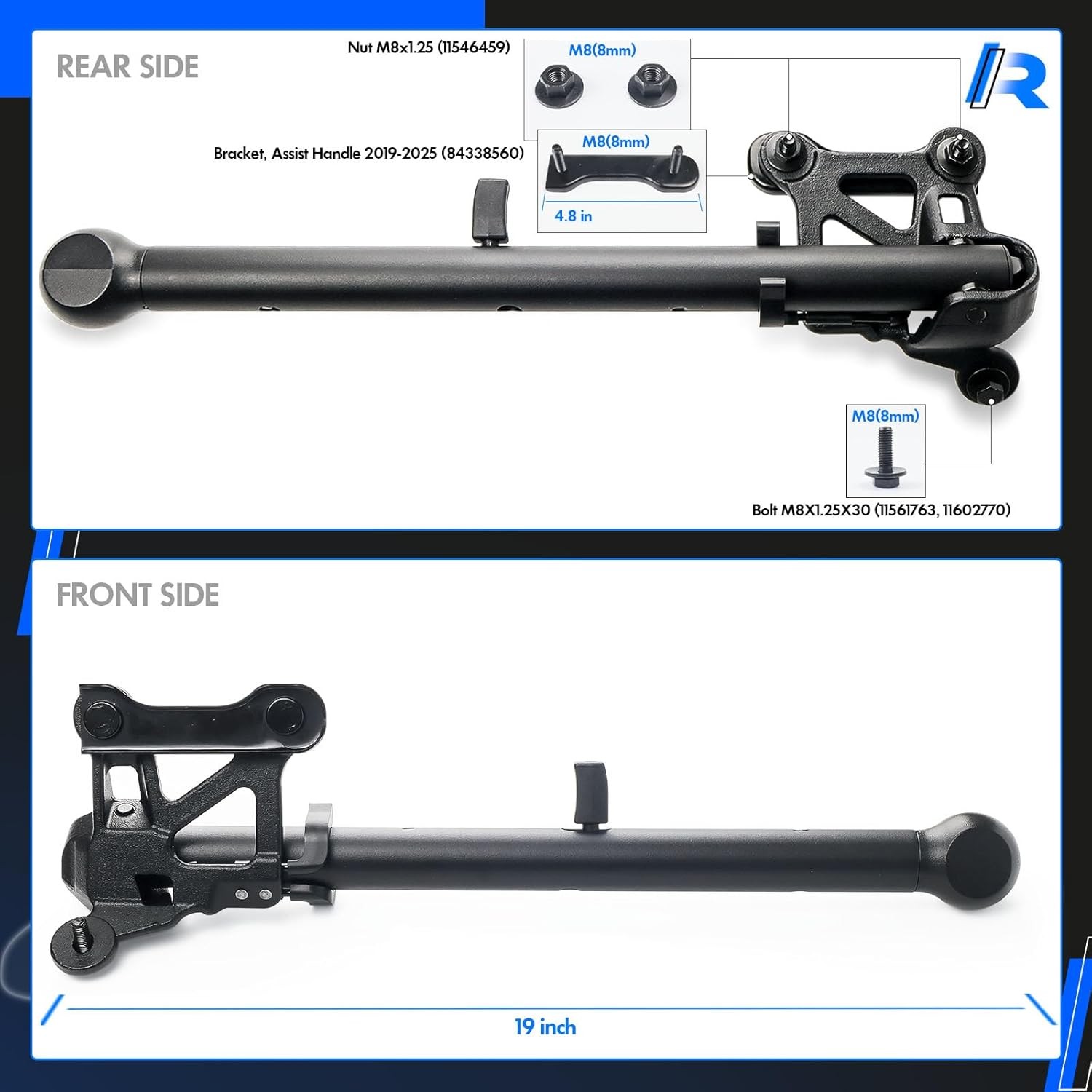 Tailgate Assist Step Handle Bracket for 2019-2026 Silverado Sierra HD