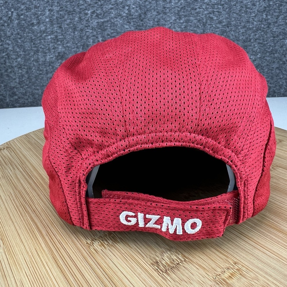 Troon Golf Hat Cap Strapback Adjustable Red Gizmo Jersey Mesh Lightweight Logo
