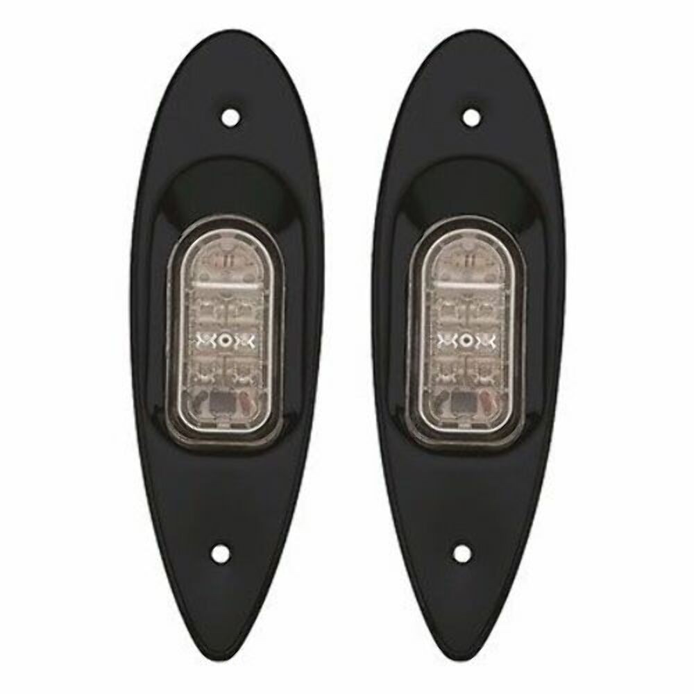Marpac 7-6596 LED Light Navigation RED-GREEN Flush Mount Side Boat BLACK Mate