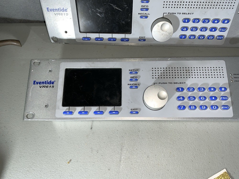 2 Eventide VR615 Server Face Plates Controls