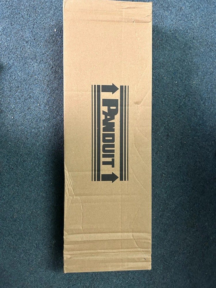 Panduit CPPLA24WBLY Mini-Com 24 Port Angled Modular Patch Panel Port 1 RU Black