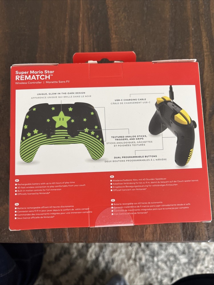 Turtle Beach Nintendo Switch Super Mario Wireless Controller Glow In Dark