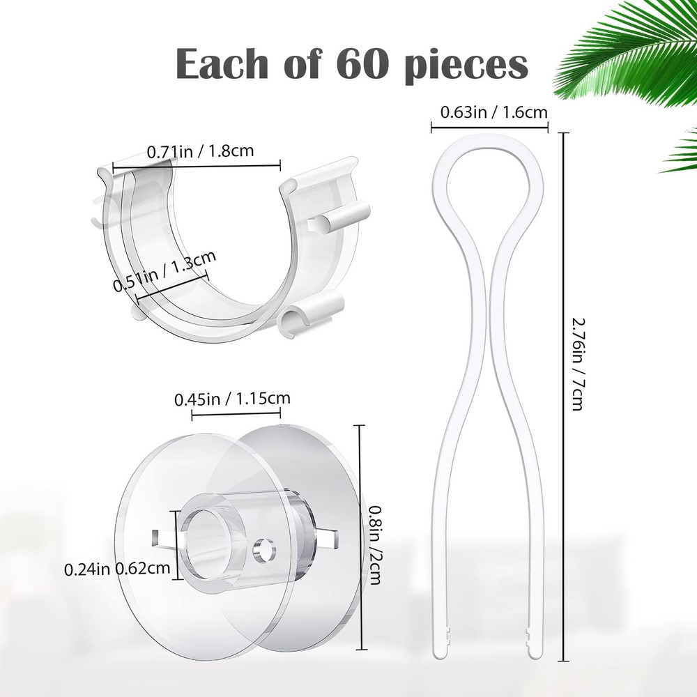 Jexine 180 Pack Bobbin Thread Holder Set Includes Sewing Bobbin, Clips, Threa...