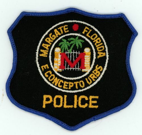 FLORIDA FL MARGATE POLICE NICE SHOULDER PATCH SHERIFF