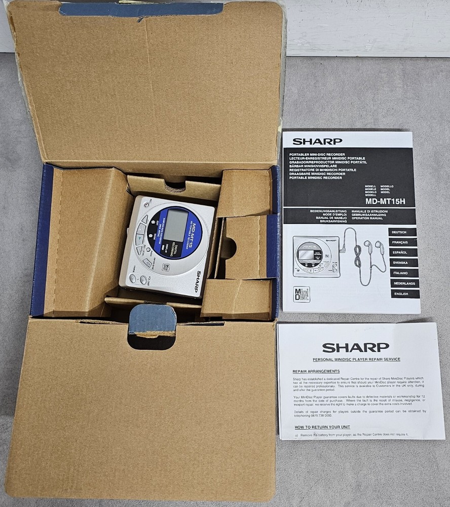 Sharp Mini Disc Portable MD-MT15H
