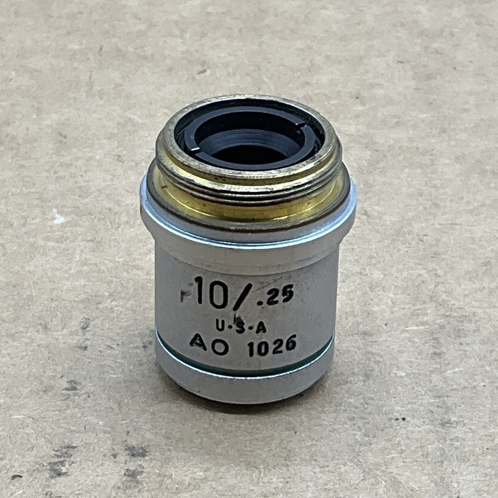 American Optical. AO MICROSCOPE OBJECTIVE 10X 0.26 #1026