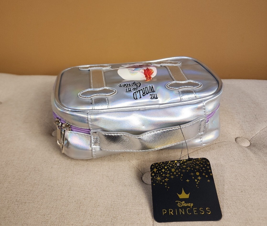 Bioworld Disney the Little Mermaid Ariel Rock Cosmetic Bag Makeup Pouch NEW