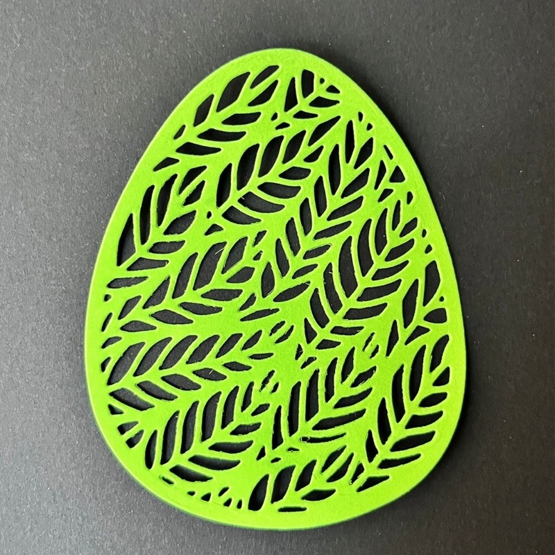 Die Cuts for Card Making Wheat Egg Embossing Stencil Easter Egg Cutting Template